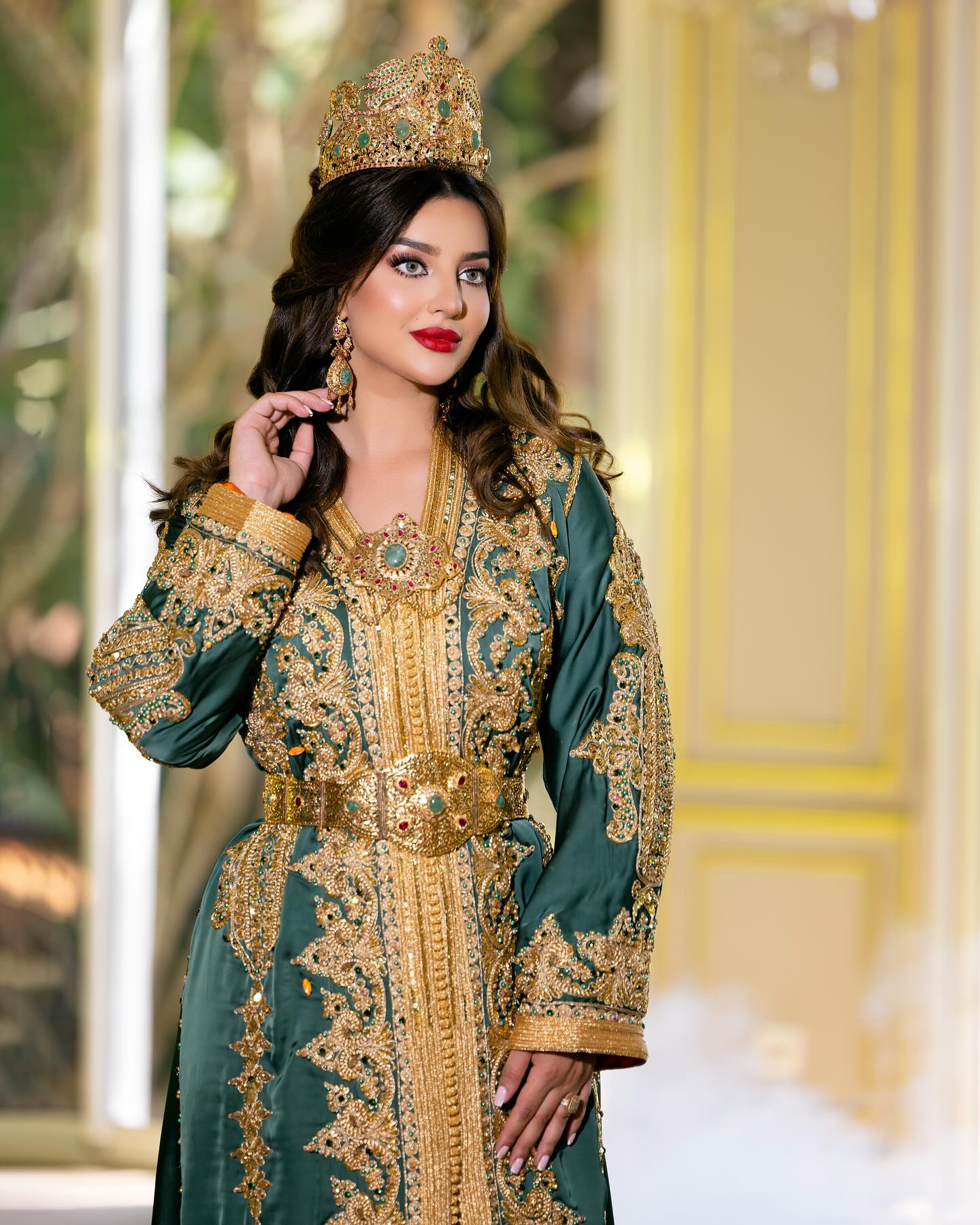 Caftan vert Choumicha