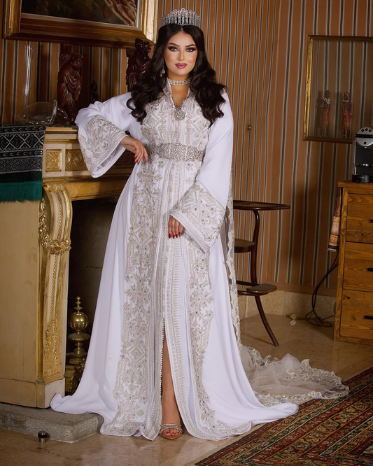 Caftan mariage blanc