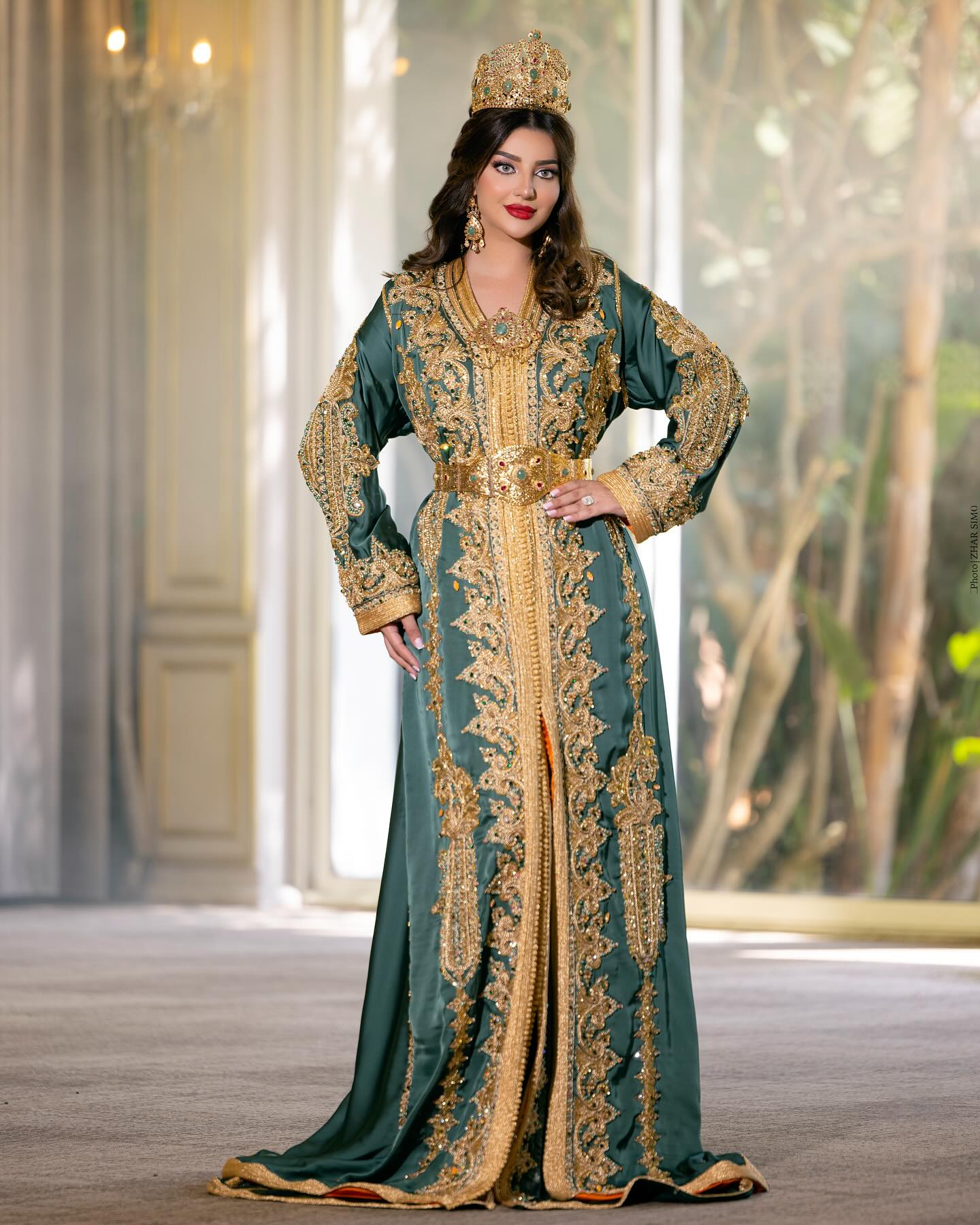 Caftan vert Choumicha